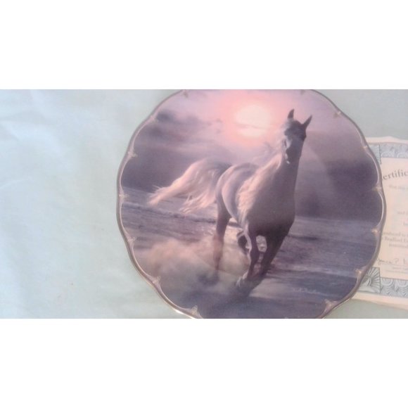 Mystic Running Stallion Braford Exchange Ltd. Collector Plate By Christian Riese - Picture 6 of 6